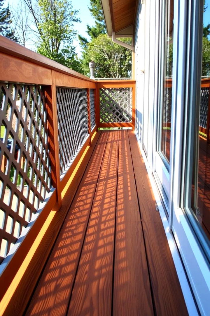 Mixed Material Lattice - 22 Deck Lattice Ideas