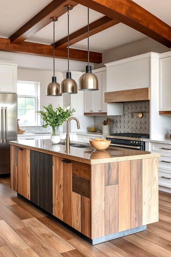 Mixed Material Marvel - 22 Rustic Kitchen Island Ideas