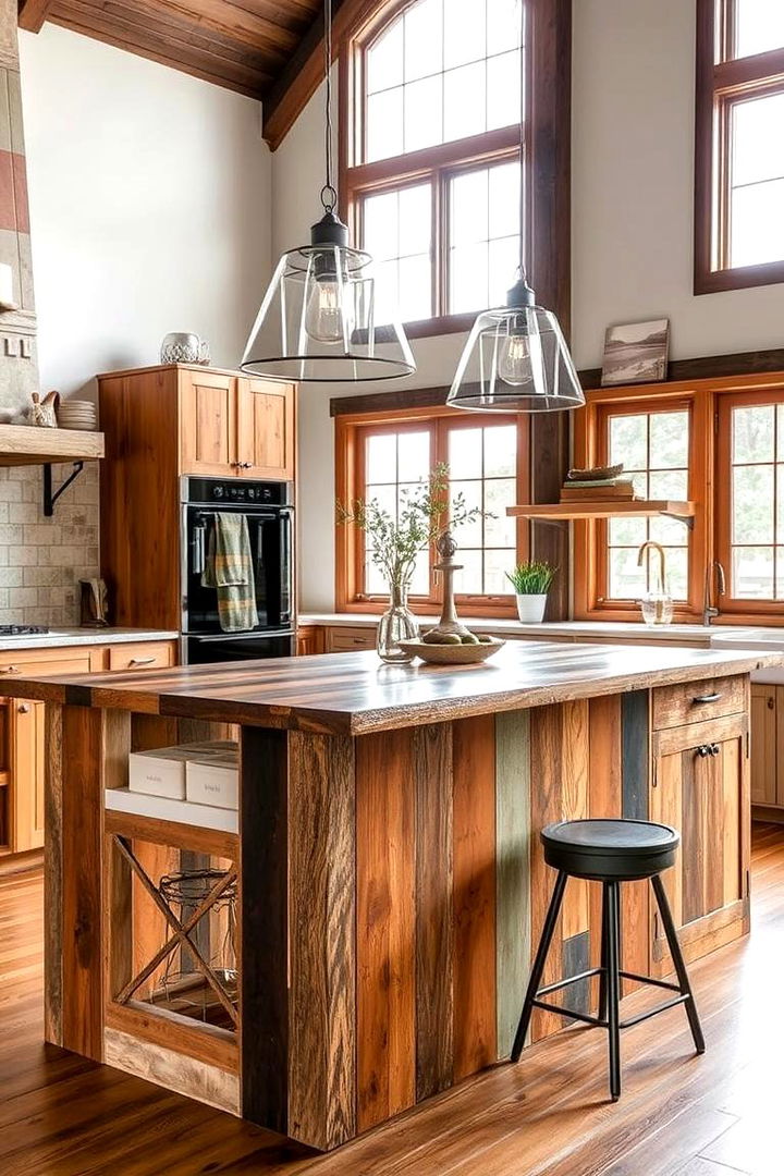 Mixed Material Marvel - 22 Farmhouse Kitchen Island Ideas