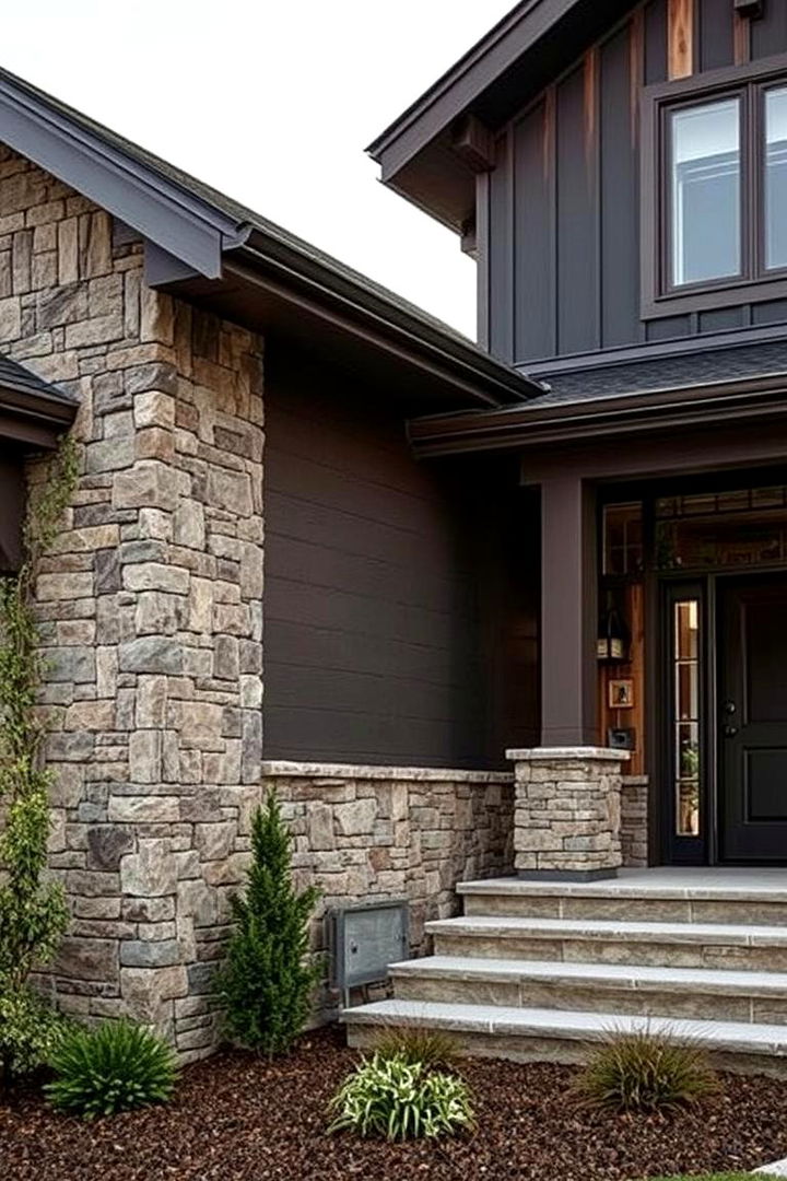 Mixed Material Siding - 22 Exterior House Siding Ideas