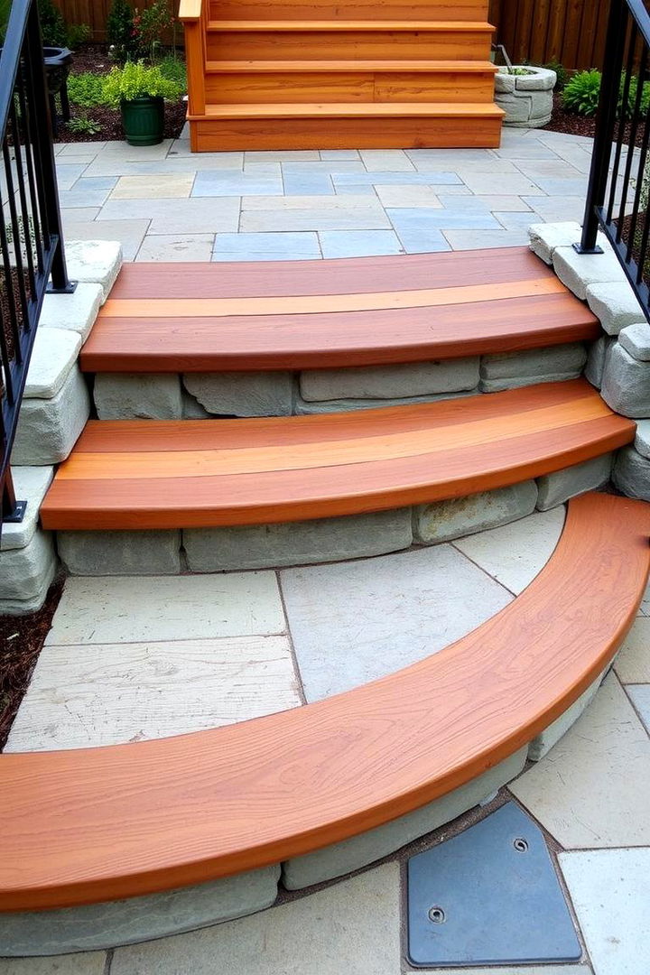 Mixed Material Textures - 22 Patio Steps Ideas