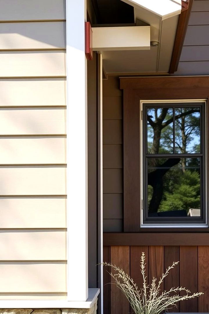 Mixed Material Trim for Unique Appeal - 22 Exterior Window Trim Ideas