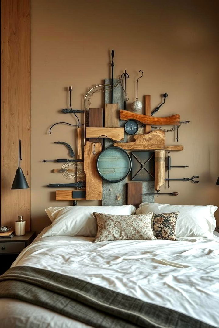 Mixed Materials Collage - 22 No Headboard Ideas