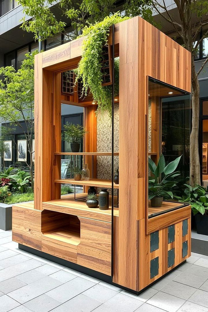 Mixed Materials Contemporary Stand - 22 Outdoor Plant Stand Ideas