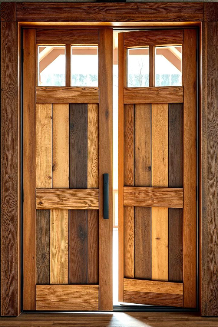 Mixed Materials Innovation - 22 Farmhouse Front Door Ideas