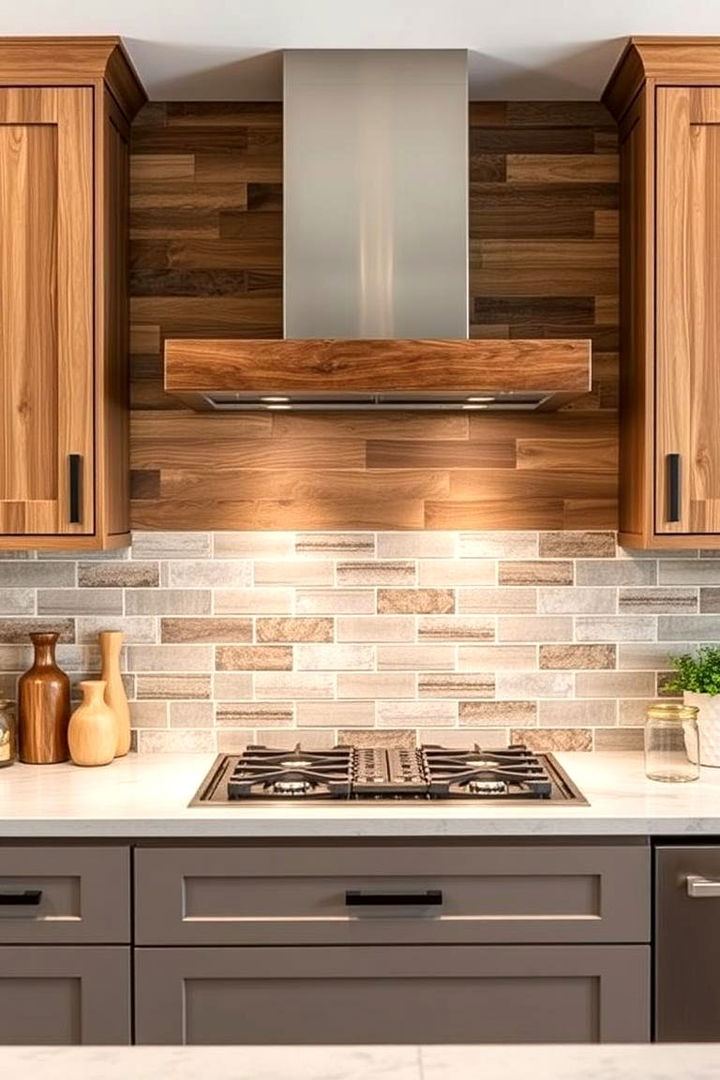 Mixed Materials Shiplap - 22 Shiplap Backsplash Ideas for Your Kitchen