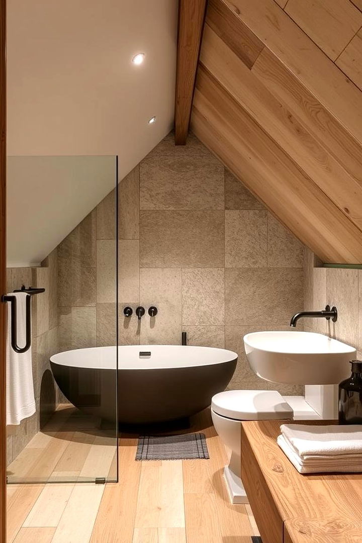 Mixed Materials and Textures - 22 Attic Bathroom Ideas