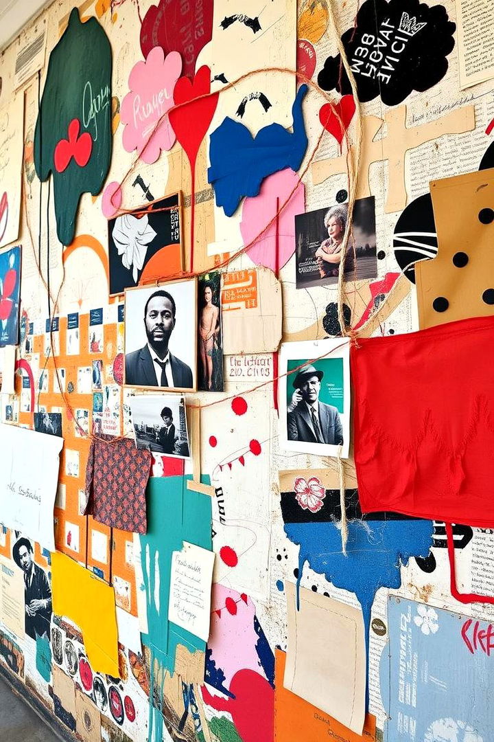 Mixed Media Artistic Collage - 22 Blank Wall Ideas