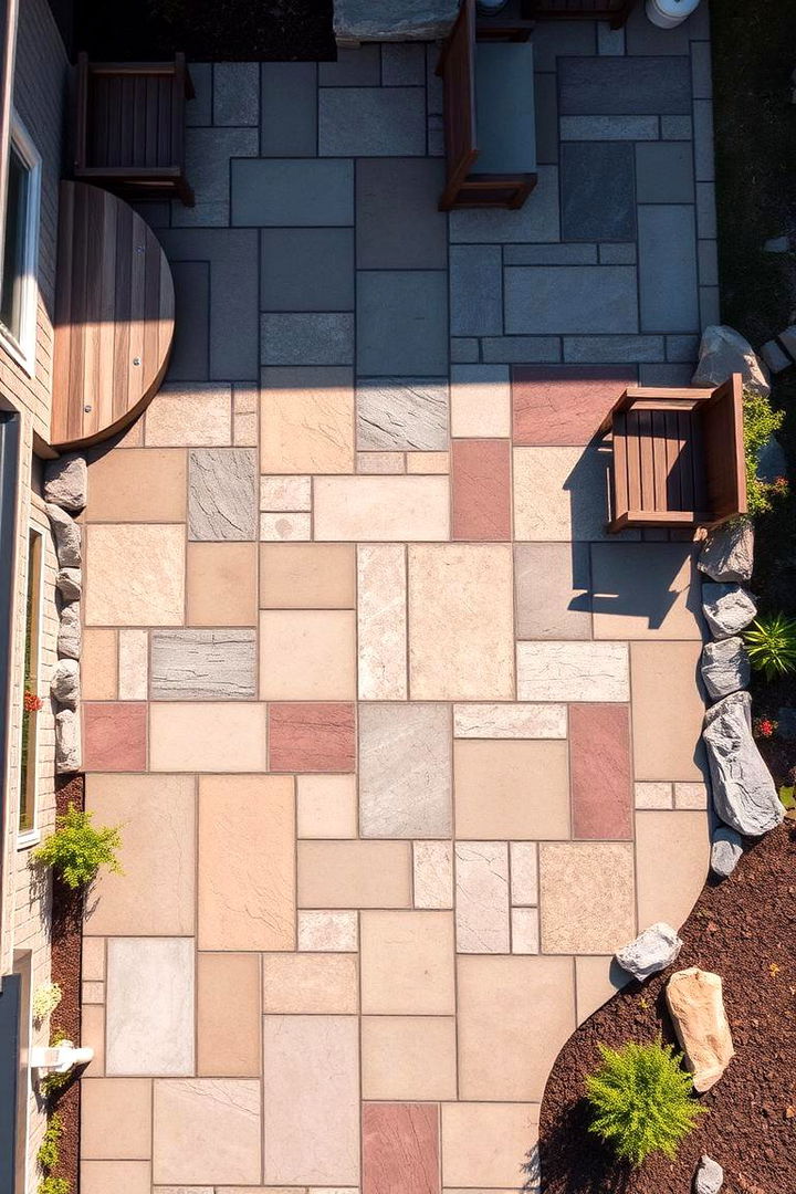 Mixed Media Designs - 22 Patio Flooring Ideas