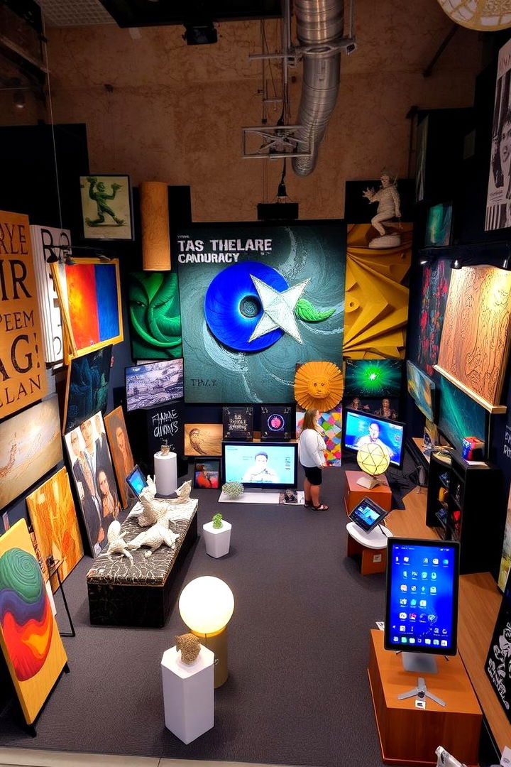 Mixed Media Inspiration Zone - 22 Art Room Ideas