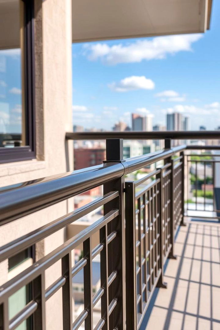 Mixed Metal Artistry - 22 Balcony Railing Design Ideas