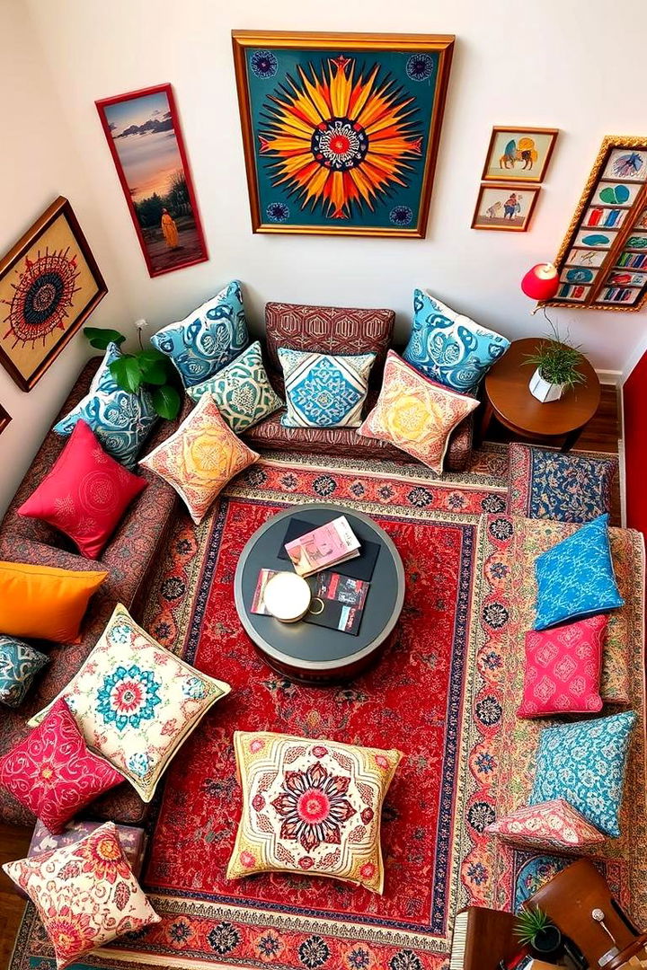 Mixed Pattern Harmony - 22 Pottery Barn Living Room Ideas