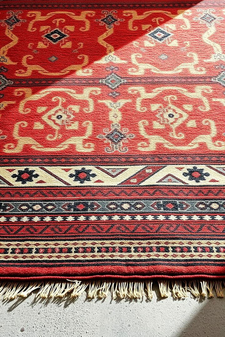 Mixed Patterned Rugs - 22 Boho Decor Ideas