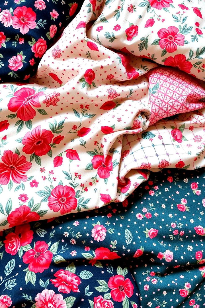 Mixed Patterns and Prints - 22 Boho Dorm Room Ideas