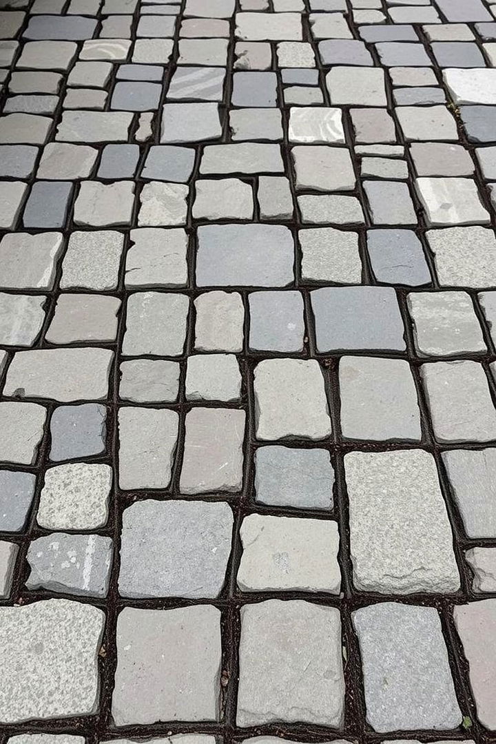 Mixed Texture Compositions - 22 cobblestone patio ideas