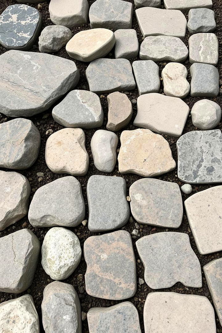 Mixed Texture Garden Line - 22 Stone Garden Edging Ideas