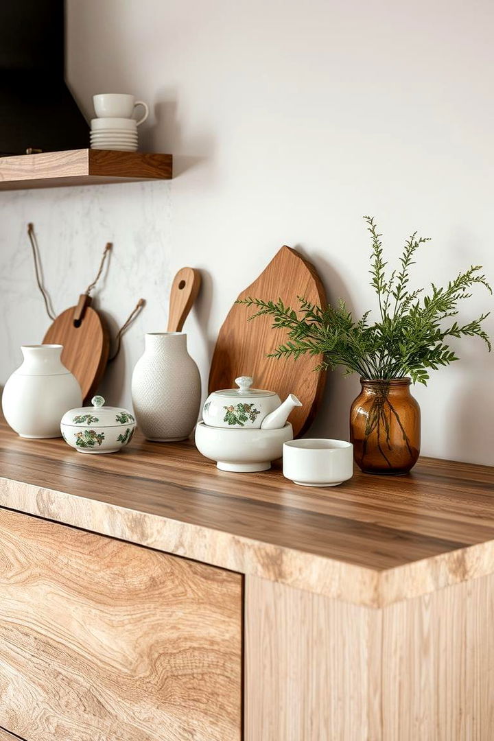 Mixed Textures - 22 Kitchen Counter Decor Ideas