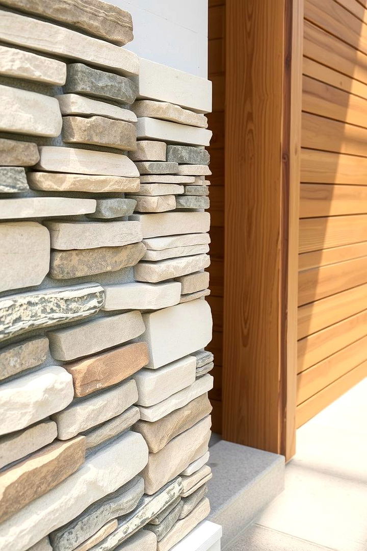 Mixed Textures of Stone and Wood - 22 Cottagecore House Exterior Ideas