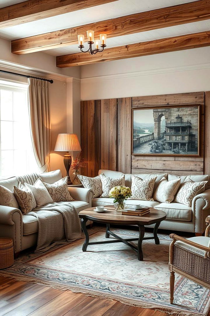 Mixed Textures - 22 Cottage Living Room Ideas