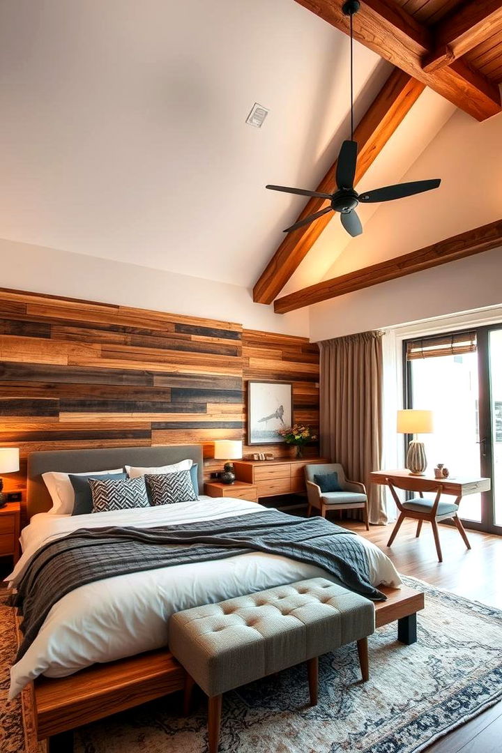 Mixing Modern and Rustic Elements - 22 Farmhouse Bedroom Ideas