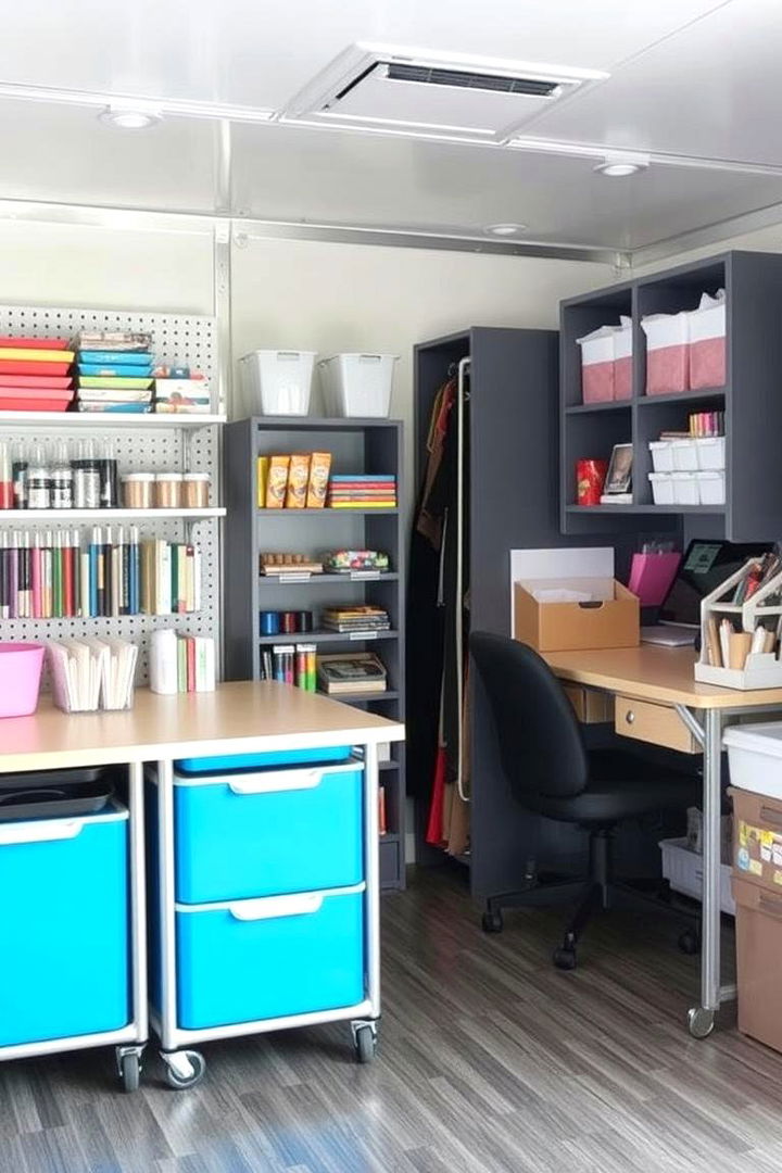 Mobile Craft Room Ideas - 22 Craft Room Ideas