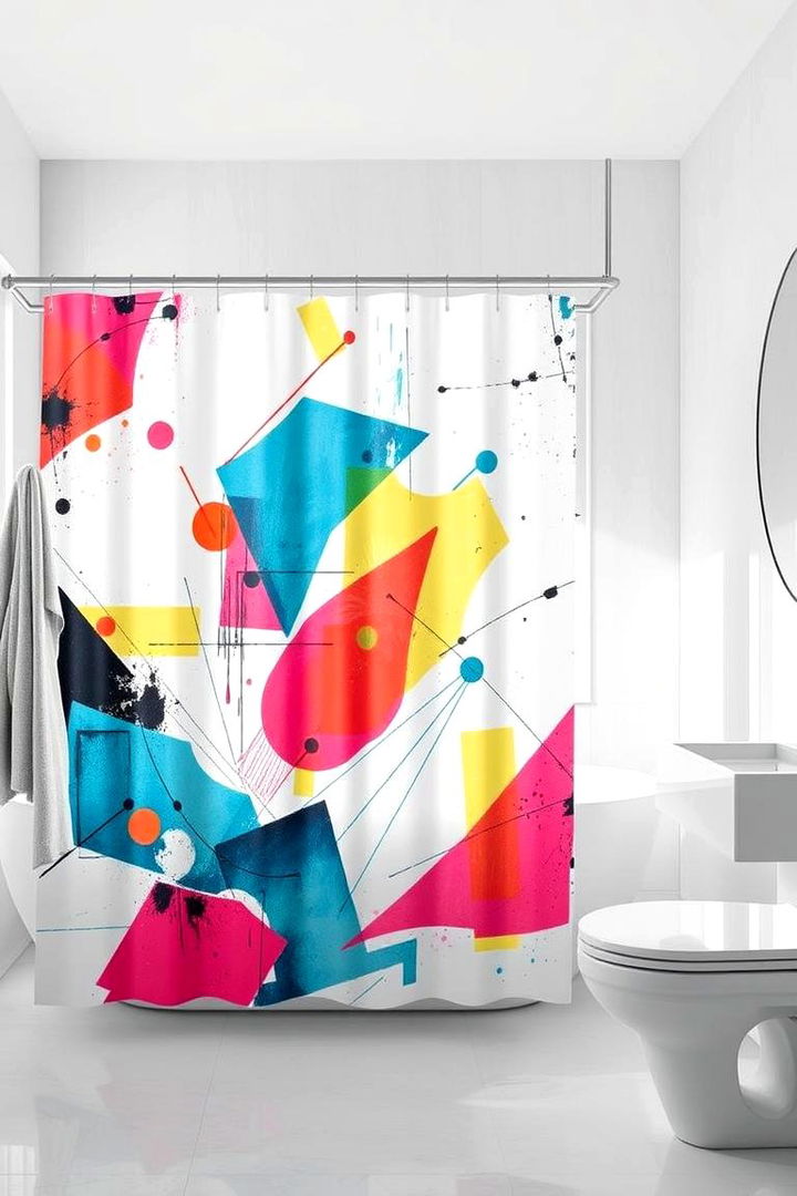 Modern Abstract Prints - 22 Shower Curtain Ideas