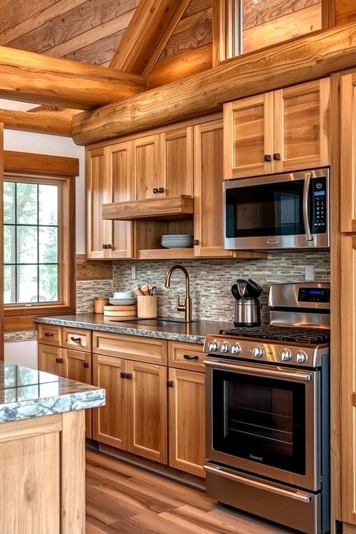 Modern Appliances with a Rustic Twist - 22 Mountain House Kitchen Ideas