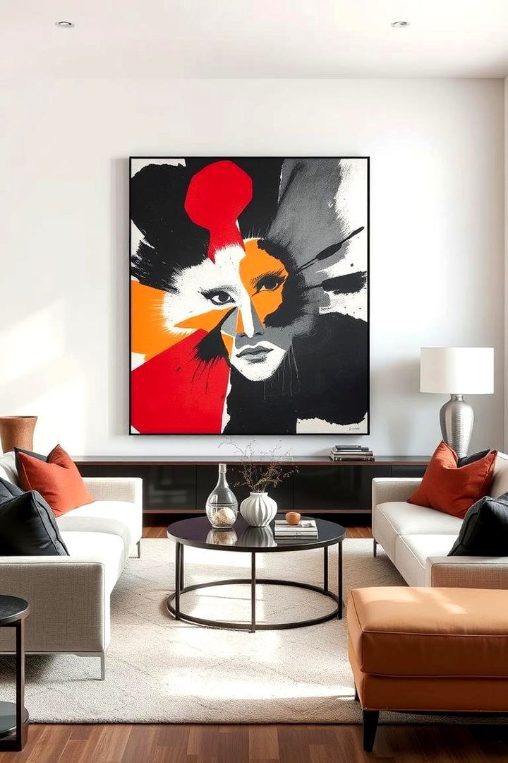 Modern Art as Focal Point - 22 Minimalist Interior Design Ideas
