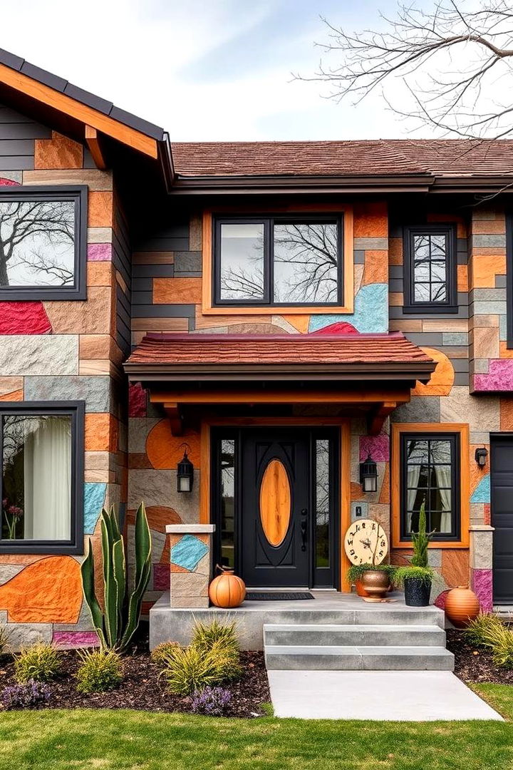 Modern Artistic Flair - 22 Home Designs Using Natural Clay Siding Colors