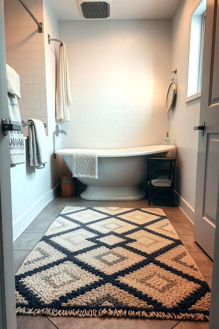 Modern Bath Rugs - 22 Dorm Bathroom Ideas