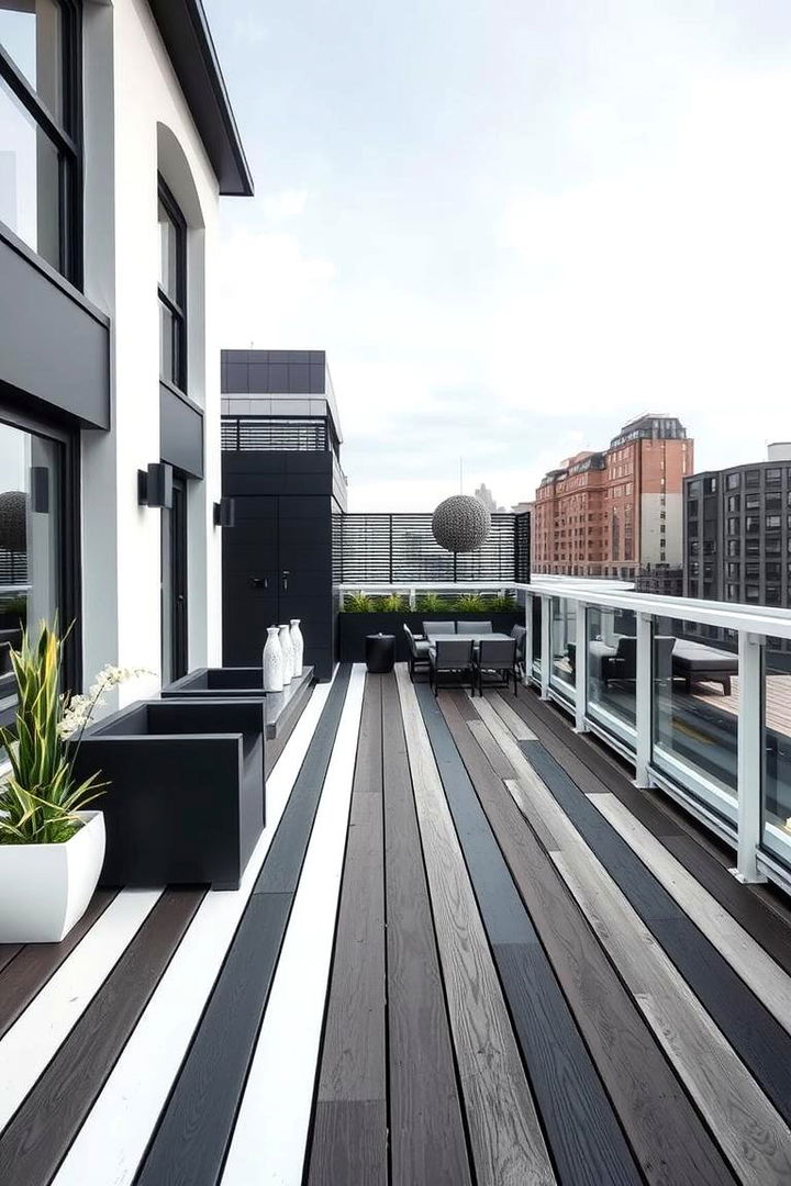 Modern Black and White Duo - 22 Deck Color Ideas