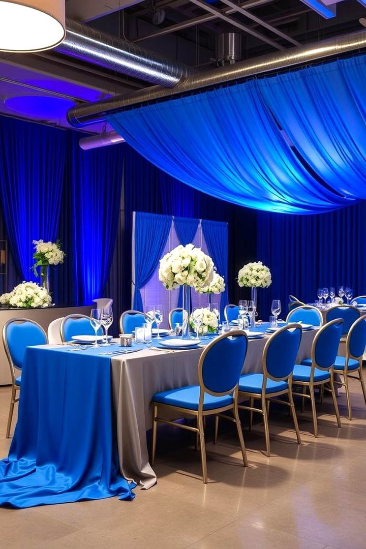 Modern Blue Glamour - 22 Blue Wedding Theme Ideas