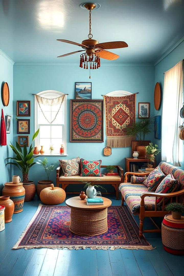 Modern Bohemian Feel - 22 Light Blue Bedroom Ideas