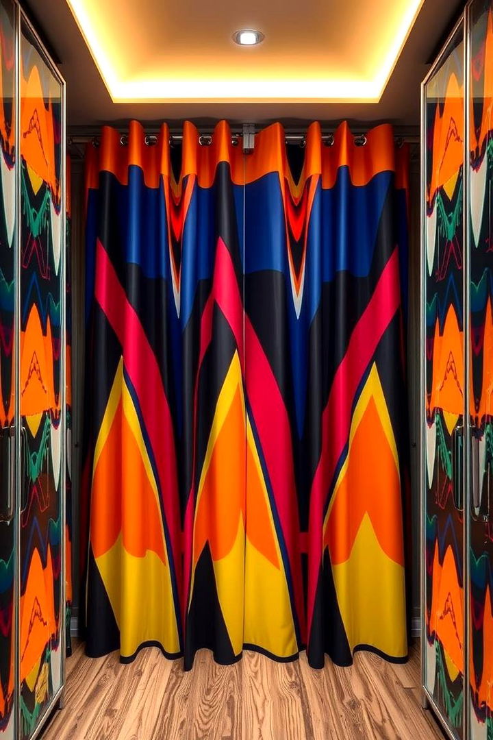 Modern Bold Patterns - 22 closet curtain ideas