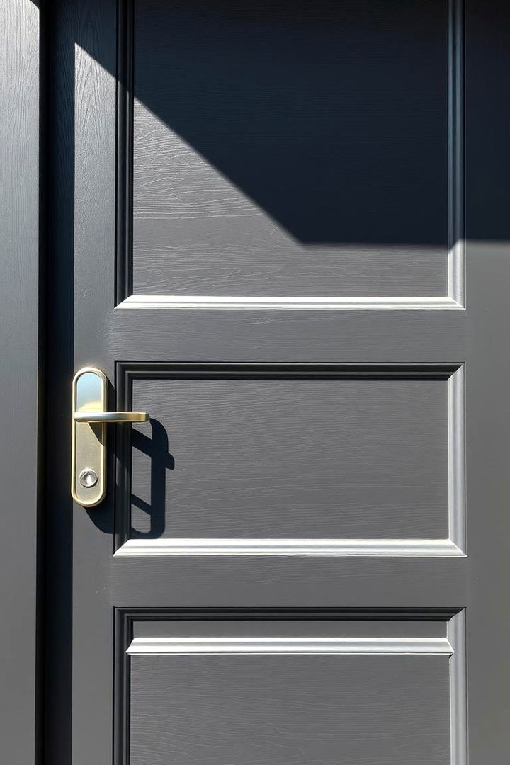 Modern Charcoal Finish - 22 Stained Front Door Ideas