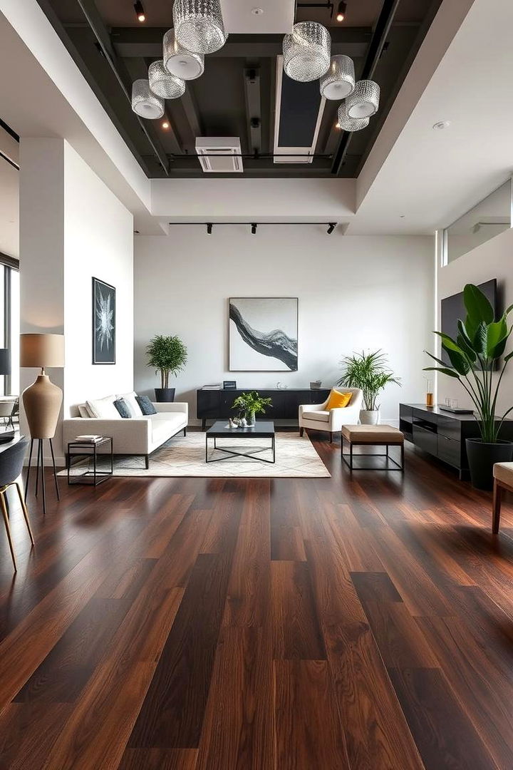 Modern Charm Contemporary Settings - 22 Dark Walnut Floors for Rooms