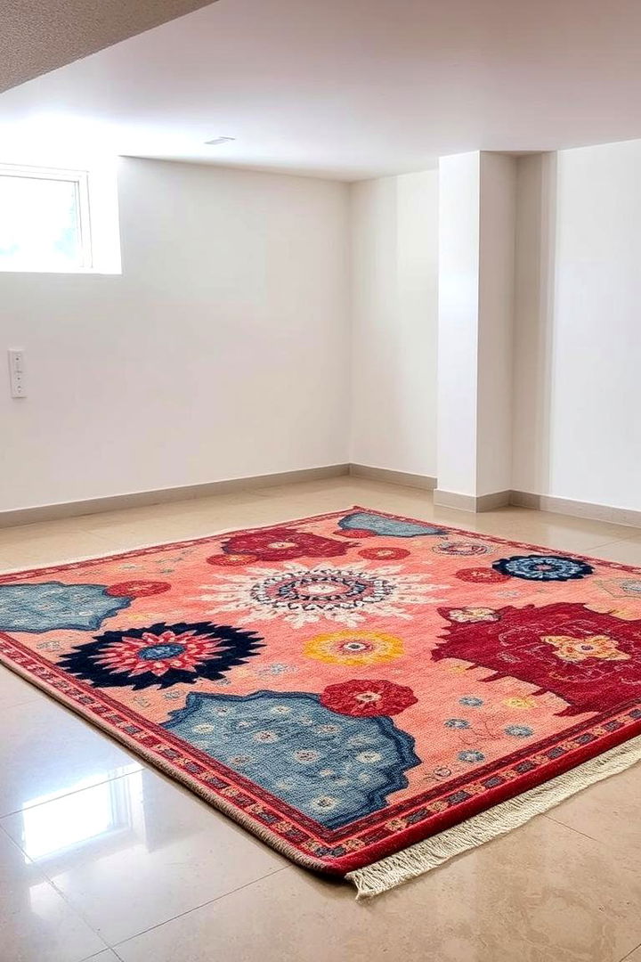 Modern Chic Area Rugs - 22 Basement Furniture Ideas