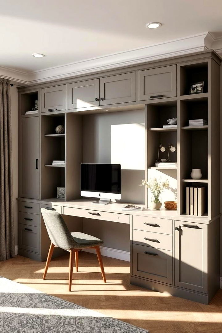 Modern Chic Built in Desk Ideas - 22 Built-in Desk Ideas