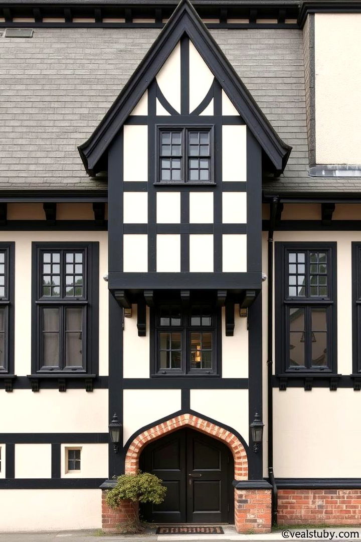 Modern Color Palettes with Historic Roots - 22 Modern Tudor Exterior Inspiration