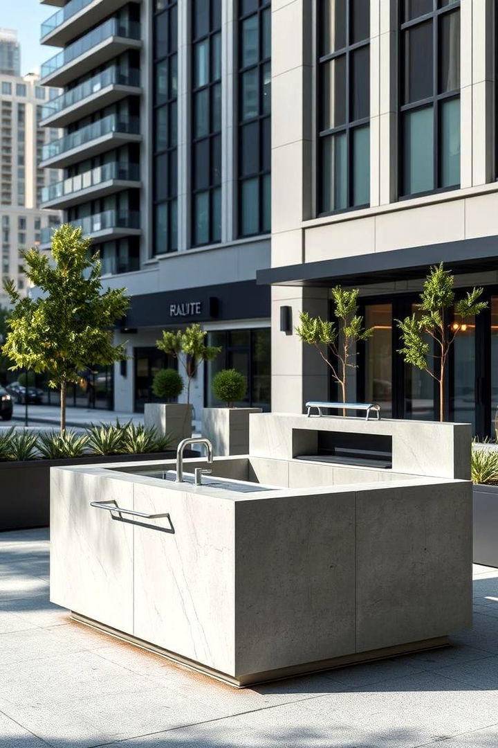 Modern Concrete BBQ Pit - 22 Bbq Pit Ideas