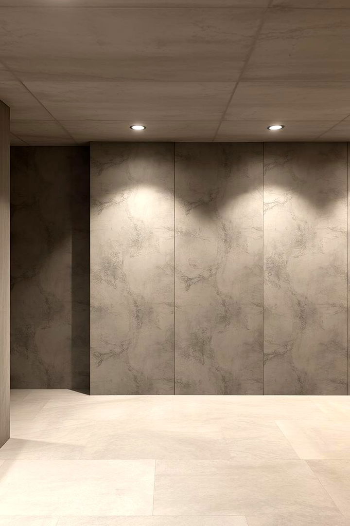 Modern Concrete Walls - 22 Basement Accent Wall Ideas