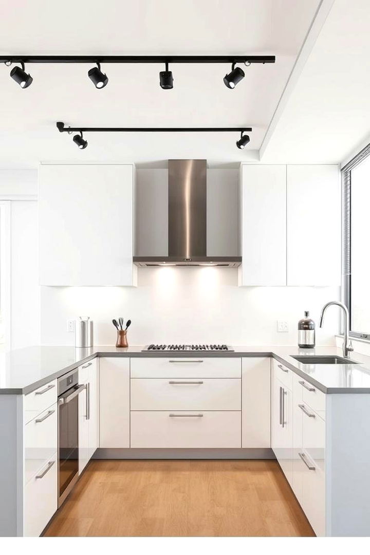 Modern Contemporary Track Fixtures - 22 Kitchen Track Lighting Ideas