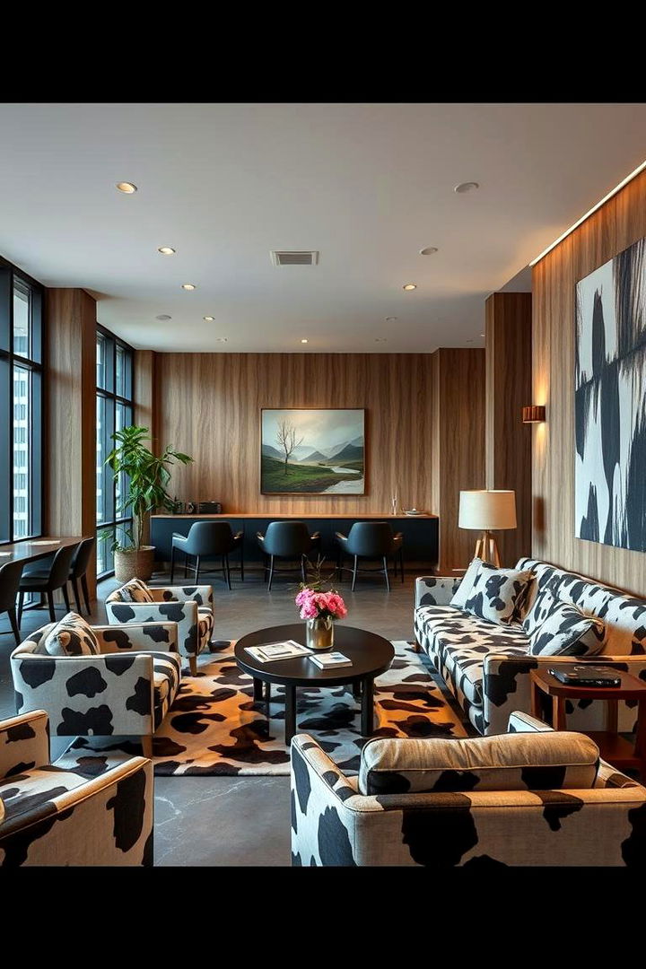 Modern Cow Print Furniture Accents - 22 Cow Print Room Decor Ideas