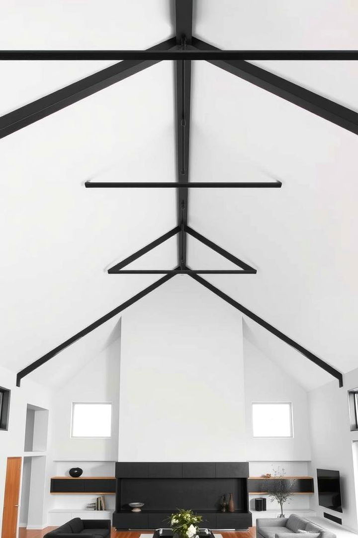 Modern Design Integration - 22 Vaulted Ceiling With Beams
