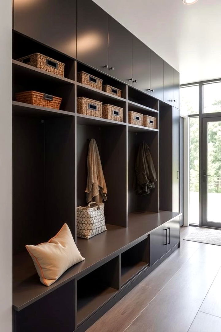 Modern Design with Clean Lines - 22 Mudroom Laundry Room Ideas