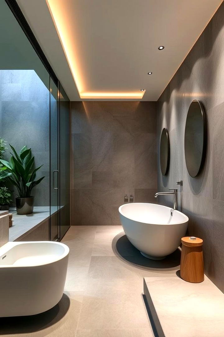 Modern Eco Design Elements - 22 Pool Bathroom Ideas