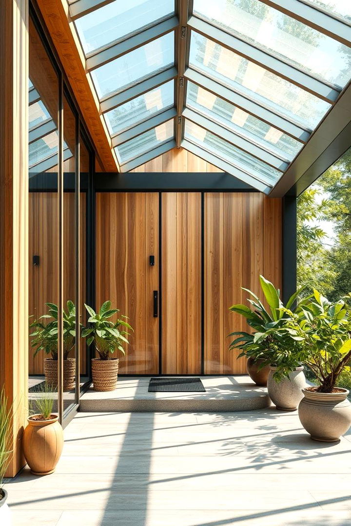 Modern Eco Friendly Glass Porch - 22 Glass Porch Design Ideas