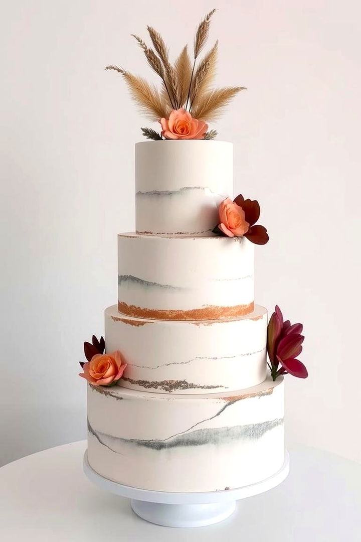 Modern Edge - 22 Naked and Semi-naked Wedding Cake Ideas