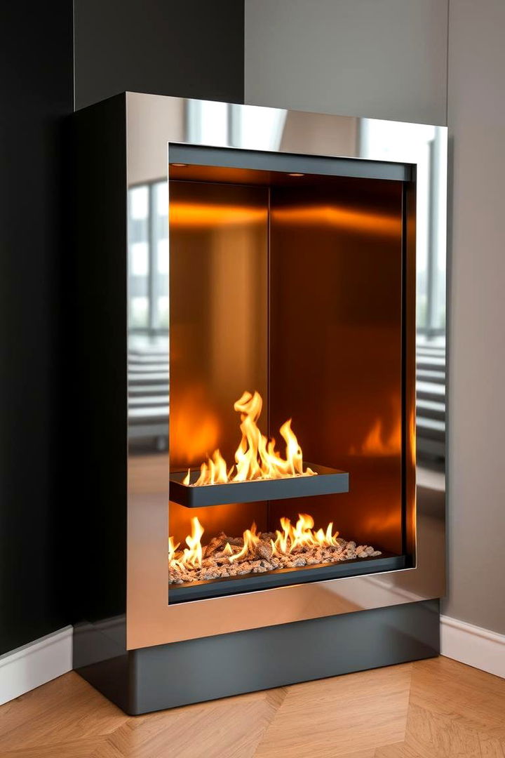 Modern Elegance Corner Gas Fireplace - 22 Corner Gas Fireplace Ideas