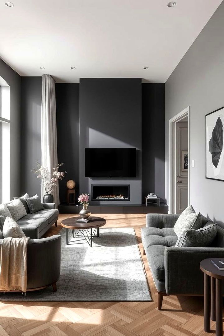Modern Elegance in Design - 22 Grey House With Black Trim